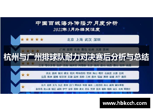 杭州与广州排球队耐力对决赛后分析与总结